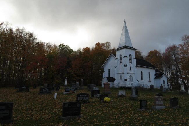 white and gray concrete church