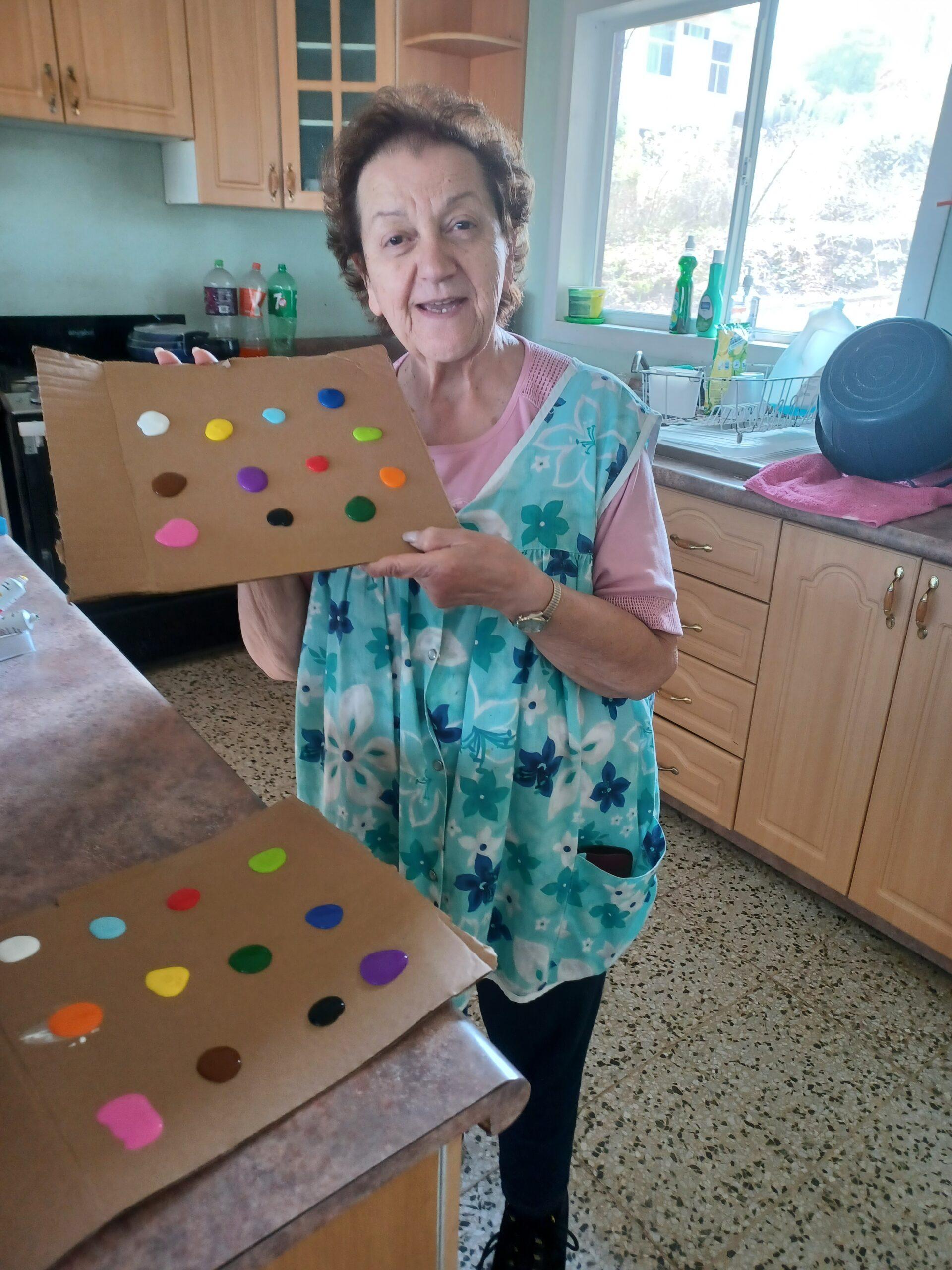 Miss Palma Getting Ready for Arts & Crafts