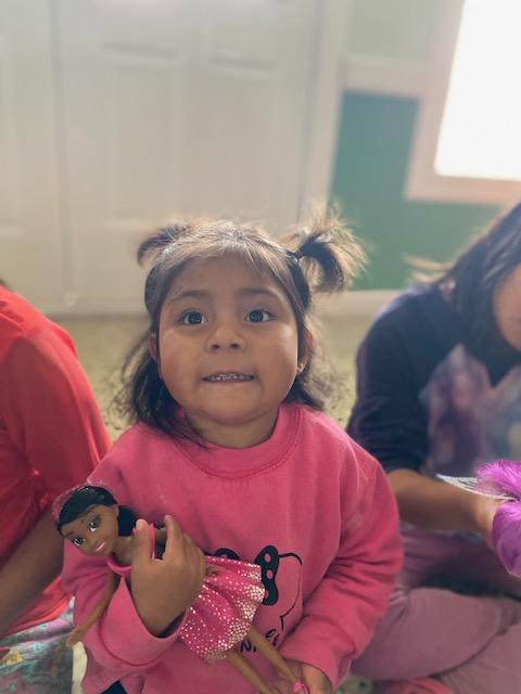 Kimberly & Her New Doll