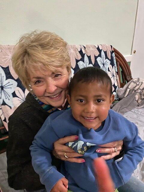 Jackie Sharing Her Love for the Children