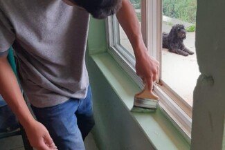 Boys Repaint the Inside of Their House.