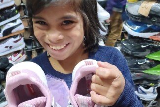 Yeni and Her New Shoes.
